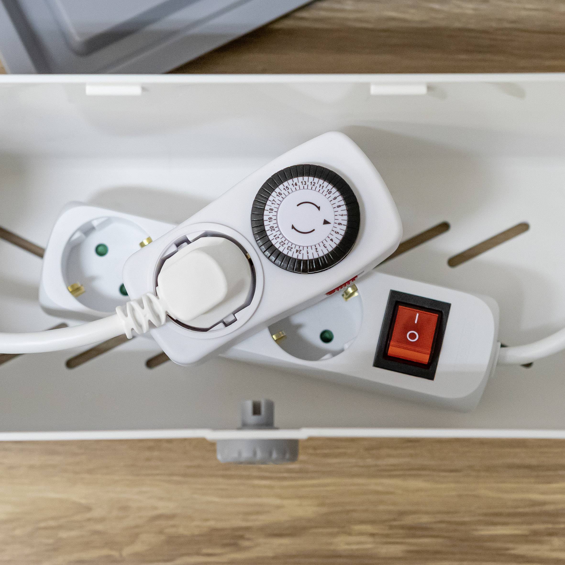 REER CableGuard 78020 Kabelbox Weiß, Grau