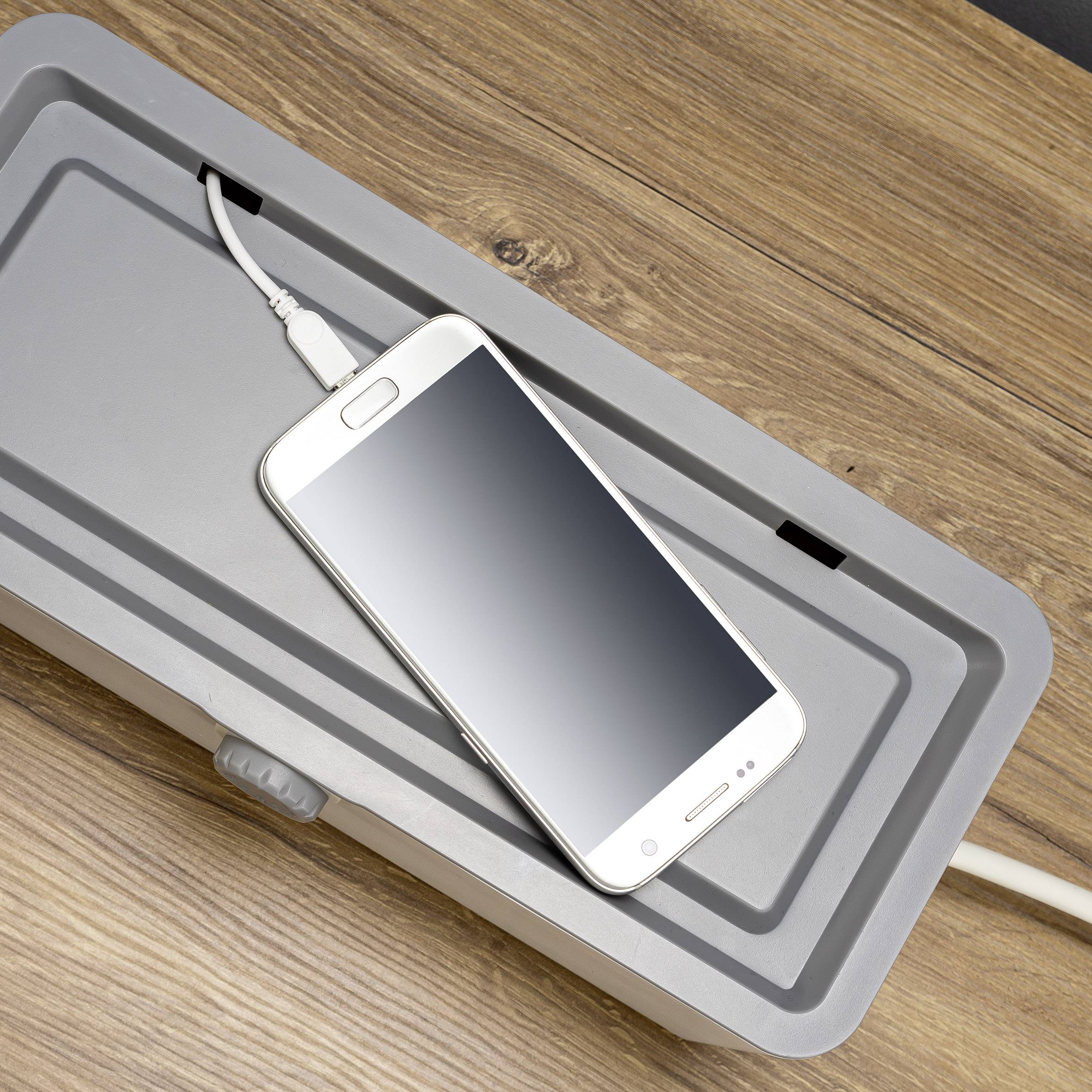 REER CableGuard 78020 Kabelbox Weiß, Grau