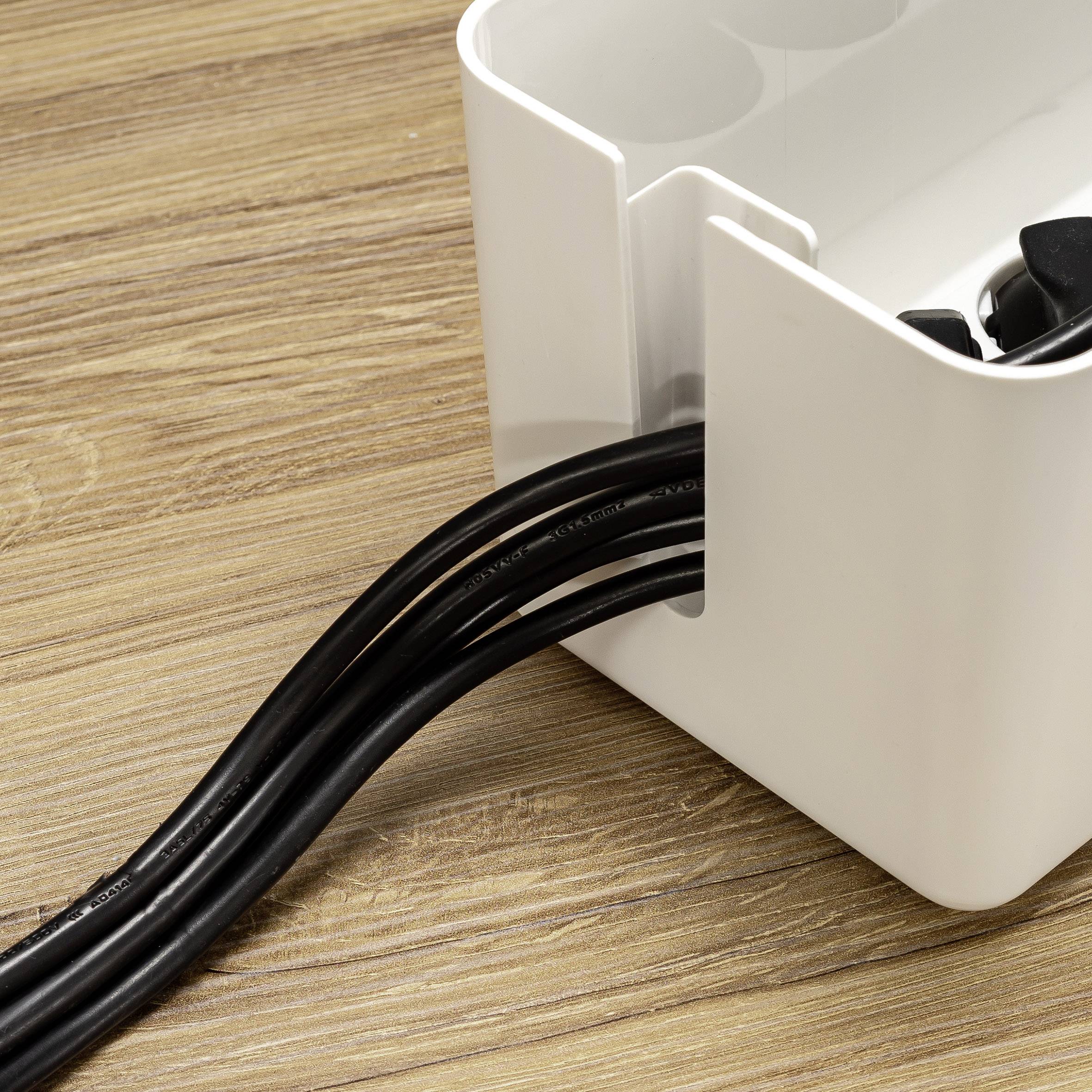 REER CableGuard 78020 Kabelbox Weiß, Grau