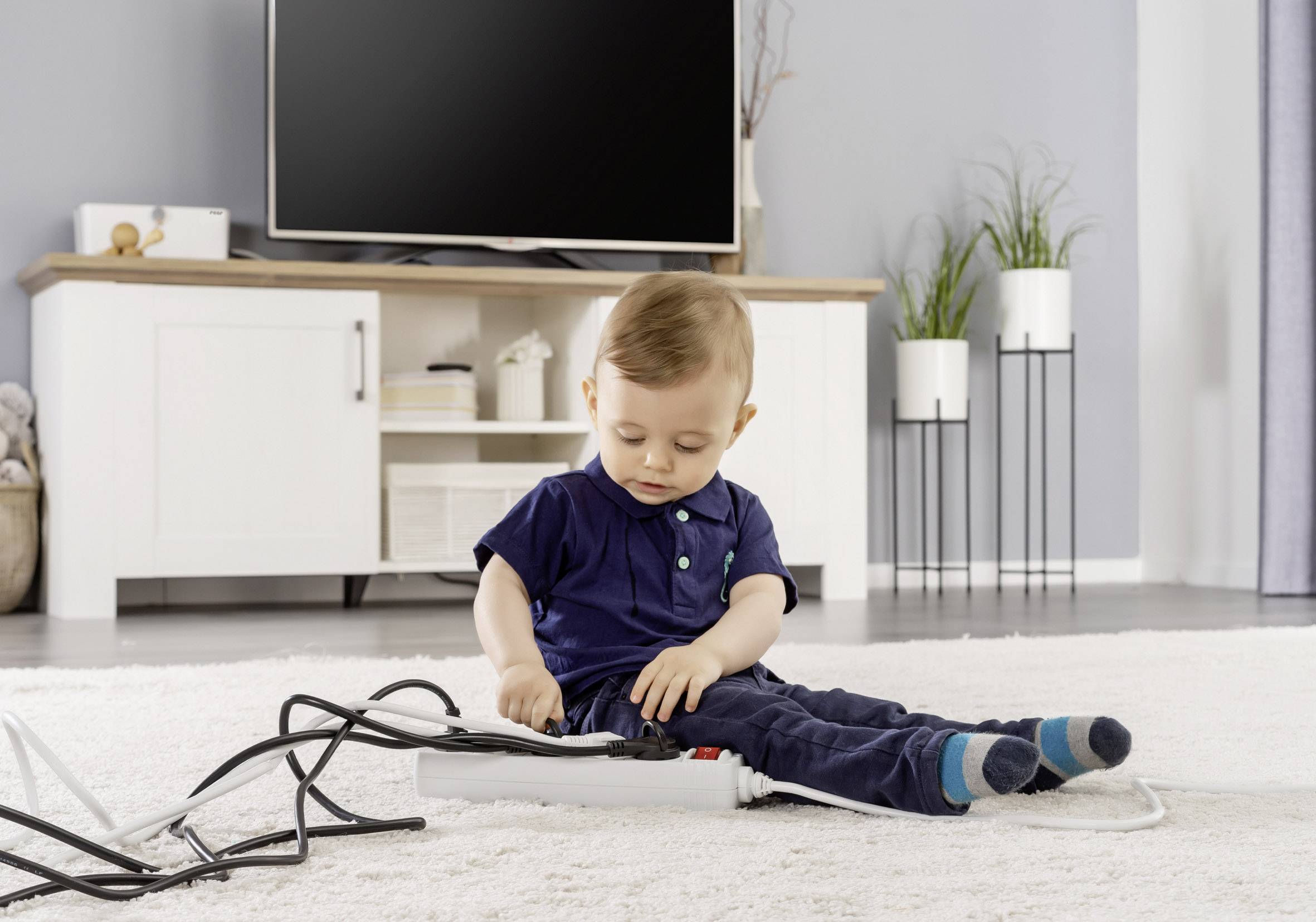 REER CableGuard 78020 Kabelbox Weiß, Grau