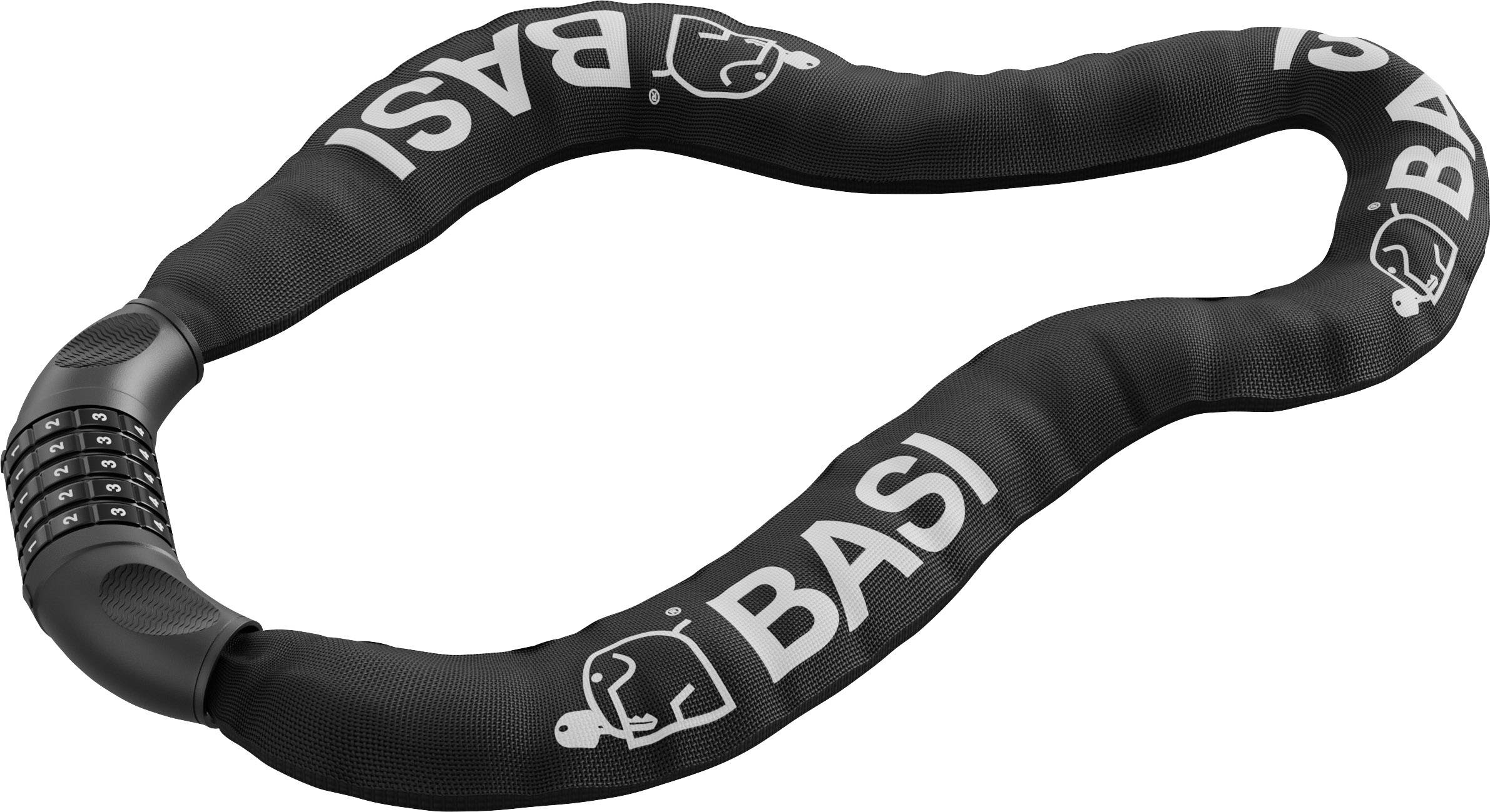 Basi ZR 305 Kettenschloss Schwarz Zahlenschloss