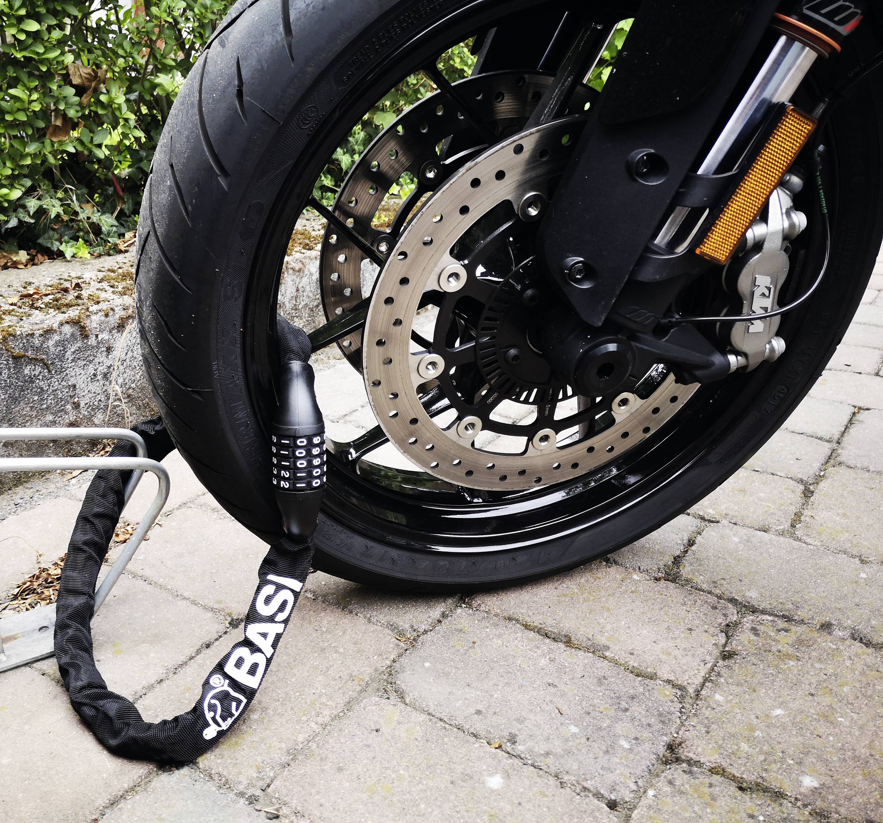 Basi ZR 305 Kettenschloss Schwarz Zahlenschloss