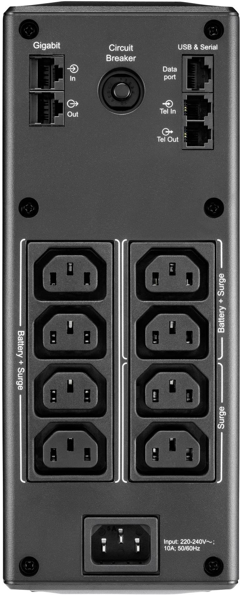 APC BR1600MI USV 1600 VA Anzahl Ausgänge 8 x