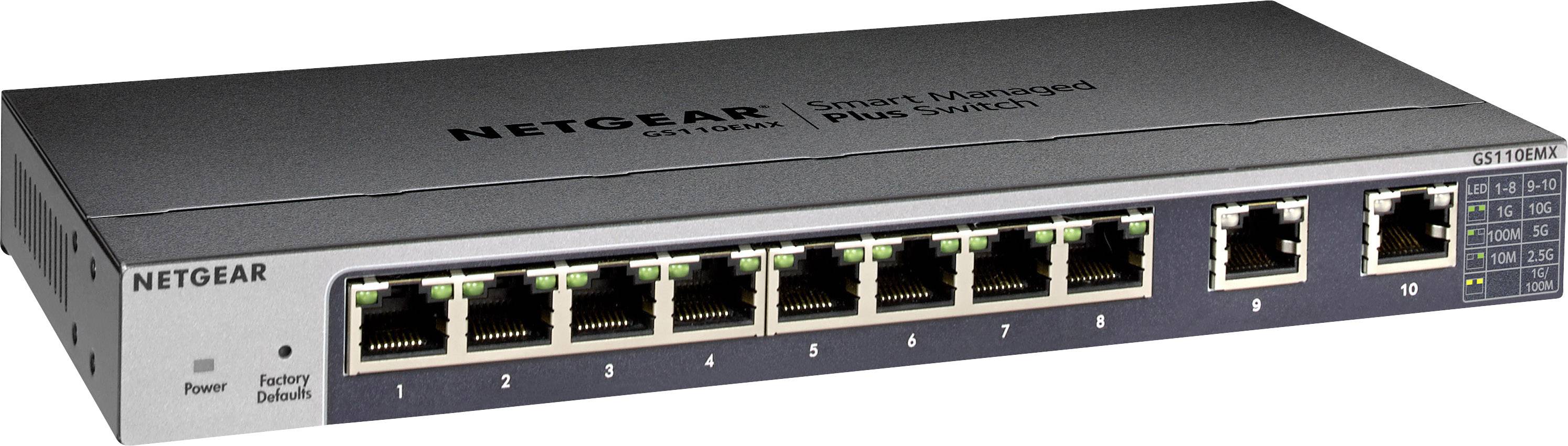 NETGEAR GS110EMX-100PES NETGEAR 8-Port GB Smart Managed Switch Netzwerk Switch