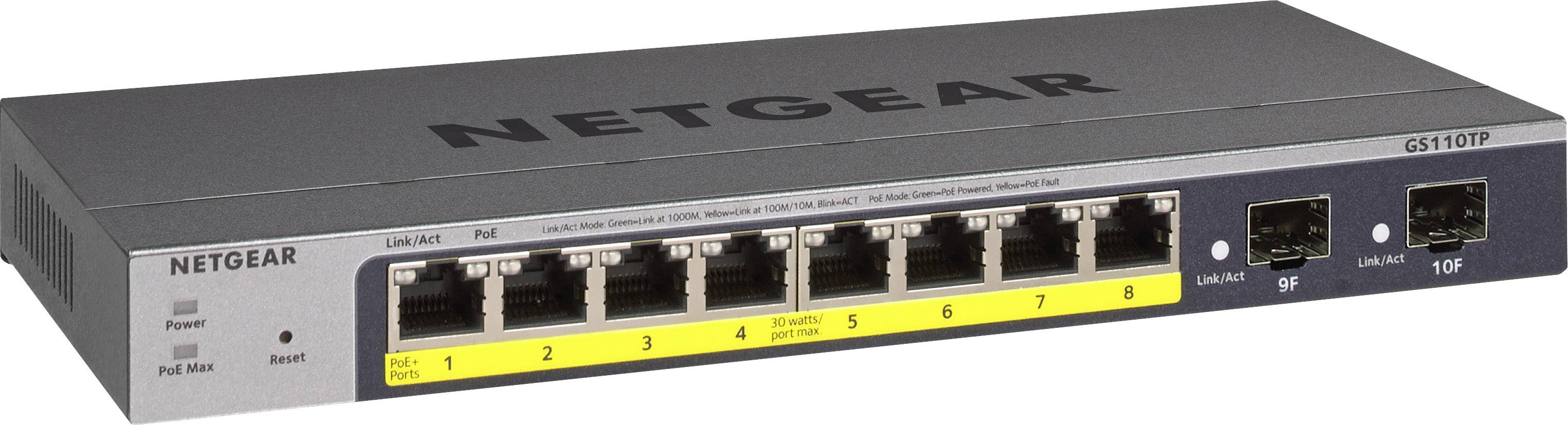 NETGEAR 8Port Gigabit PoE Ethernet Netzwerk Switch
