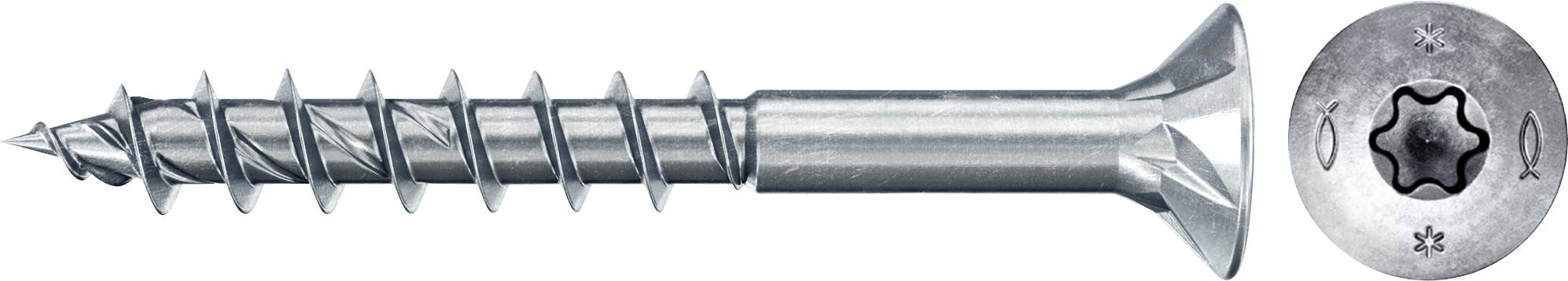 Langer Metallholzschraube mit Kreuzschlitzkopf, gerippter Schaft und scharfer Spitze, Ideal für Holzkonstruktionen oder Befestigungen.