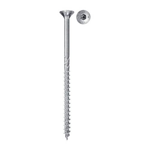 Fischer 670380 Power-Fast II Spanplattenschraube 5 mm 70 mm T-Profil Stahl galvanisch verzinkt 100