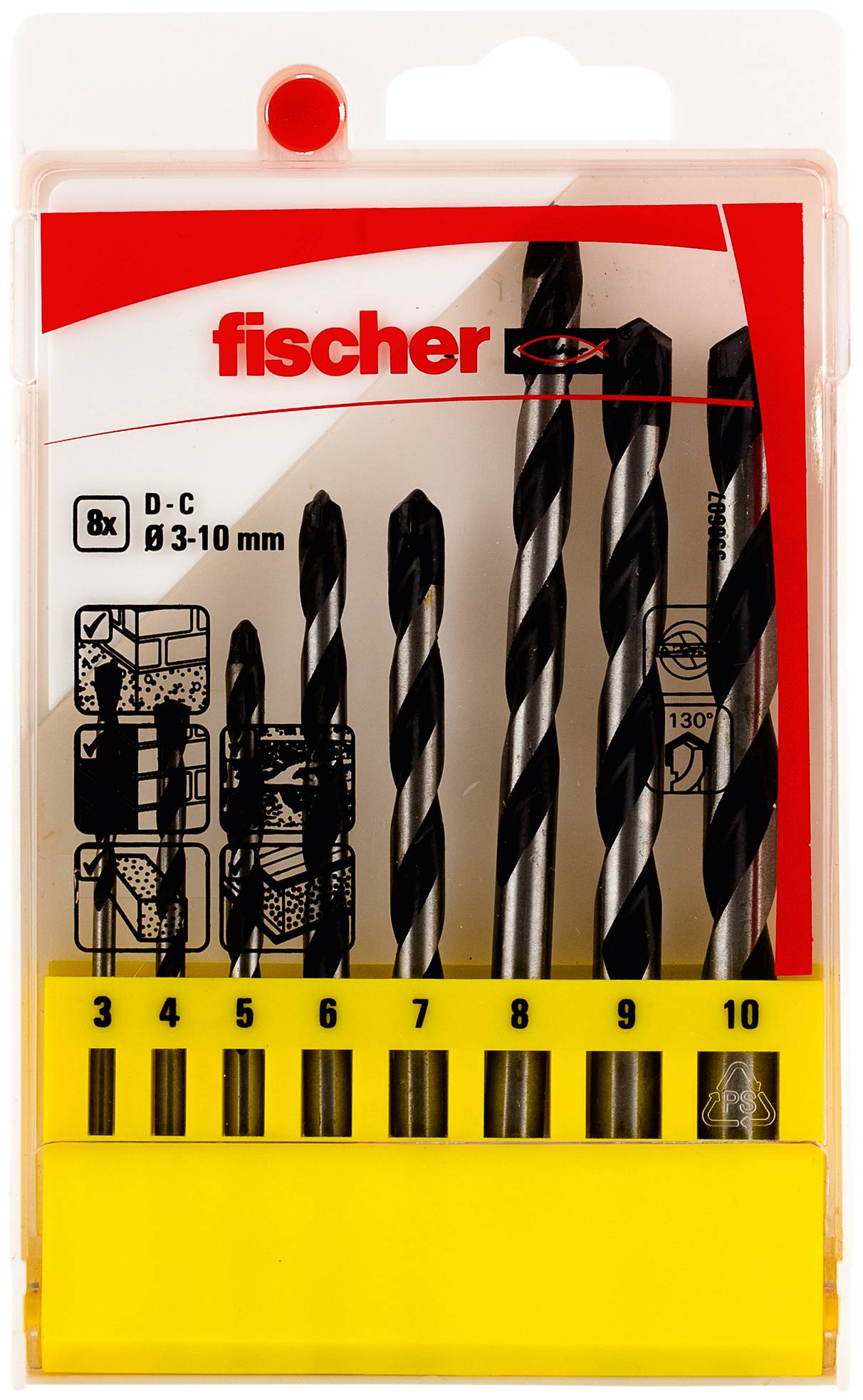 Ein silberner Metallbohrer mit schwarzer Spirale, für präzises Bohren in Materialien wie Metall oder Holz geeignet.