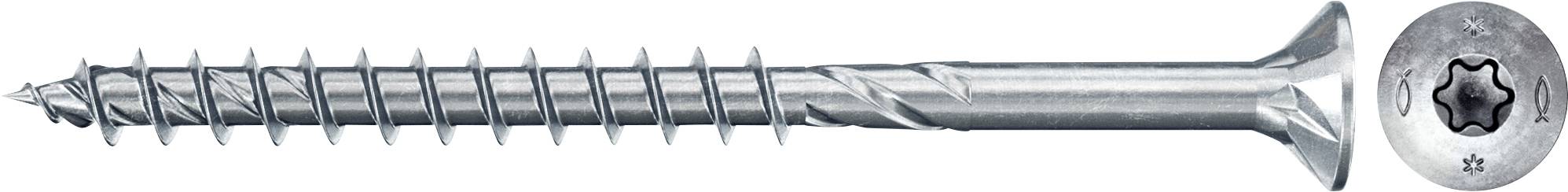 Metallschraube mit Kreuzschlitzkopf und Gewinde. Geeignet für Holz- oder Metallverbindungen. Draufsicht und Seitenansicht dargestellt.
