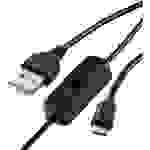 Renkforce Strom-Kabel Raspberry Pi, BBC micro:bit [1x USB 2.0 Stecker A - 1x USB 2.0 Stecker Micro-B] 1.00m Schwarz inkl