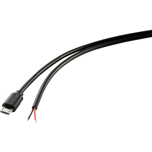 TRU COMPONENTS Strom-Kabel Raspberry Pi, BBC micro:bit [1x USB 2.0 Stecker Micro-B - 1x offene Kabe