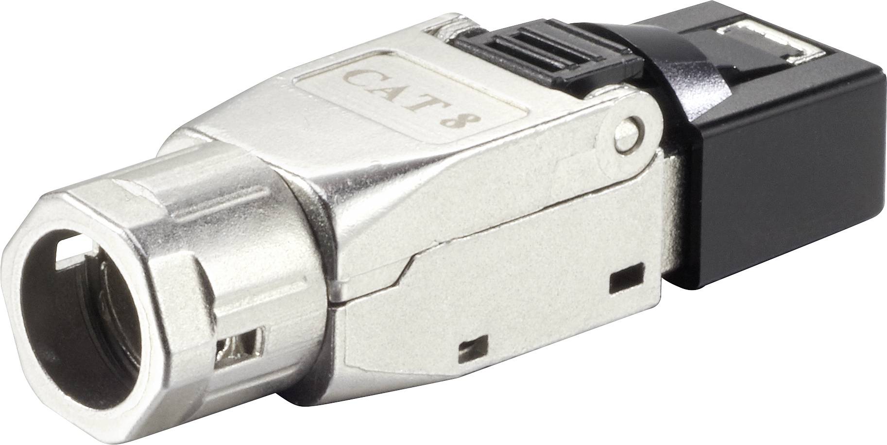 Renkforce CAT 8.1 RJ 45-Feldkonfektionsstecker RF-4495306 Stecker Polzahl Sensoren 8P8C Silber 1St.