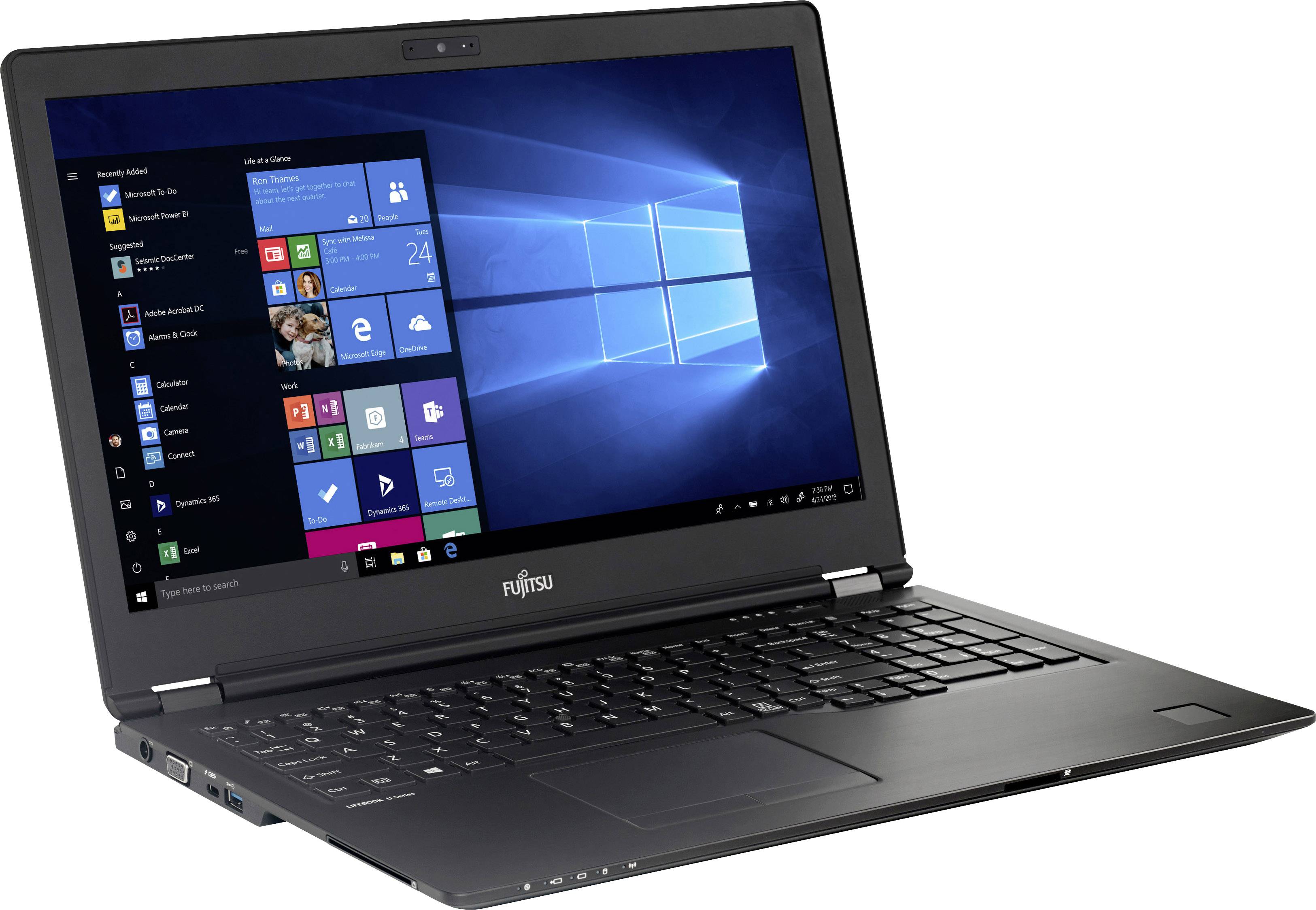 Fujitsu Notebook Lifebook U759 39.6 cm (15.6 Zoll) Full-HD+ Intel® Core™ i5 i5-8265U 8 GB RAM 256 GB SSD Intel UHD Graphics 620 Win 10 Pro Schwa