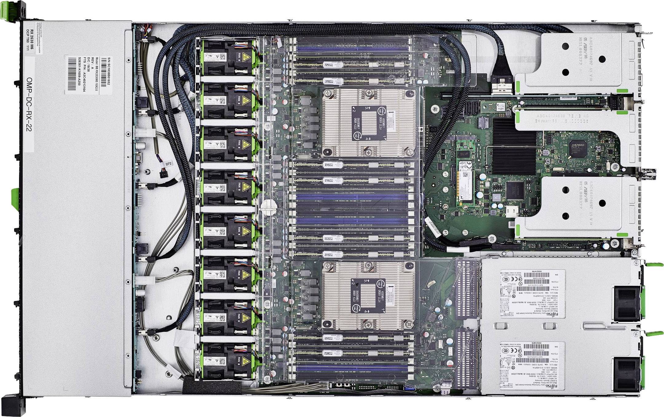 Fujitsu Server PRIMERGY RX2530 M5 Intel® Xeon Gold 5217 3.4 GHz 16 GB RAM VFY:R2535SC090IN