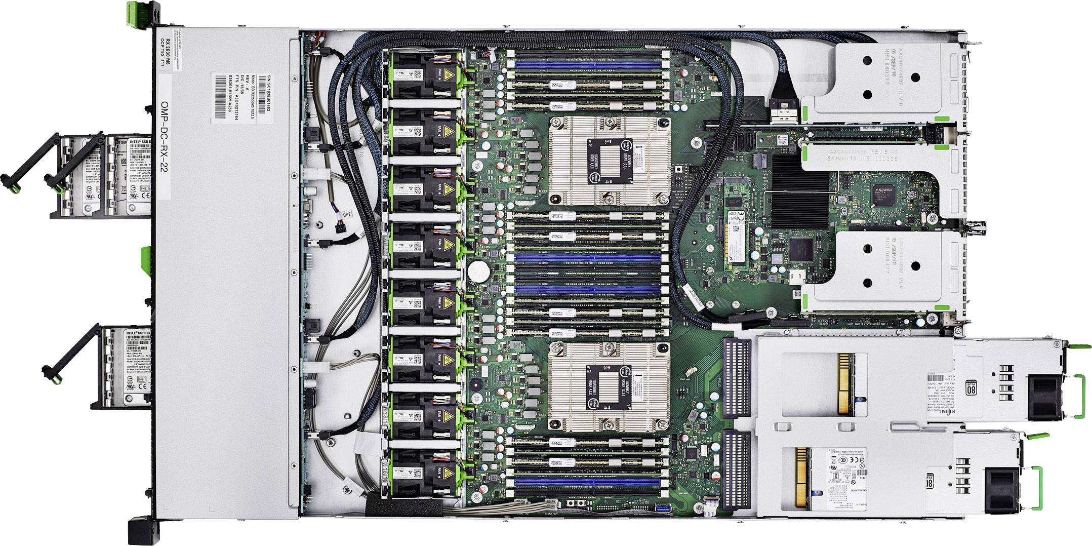 Fujitsu Server PRIMERGY RX2530 M5 Intel® Xeon Gold 5217 3.4 GHz 16 GB RAM VFY:R2535SC090IN