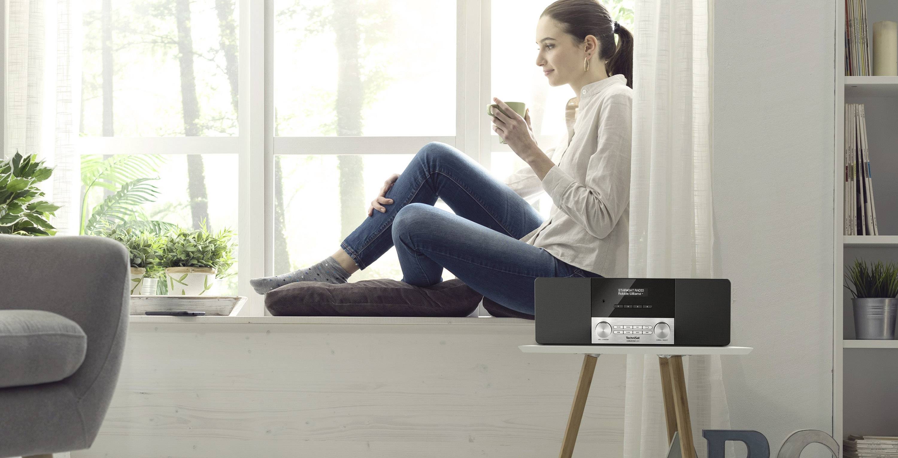 TechniSat CABLESTAR 400 Tischradio Anthrazit