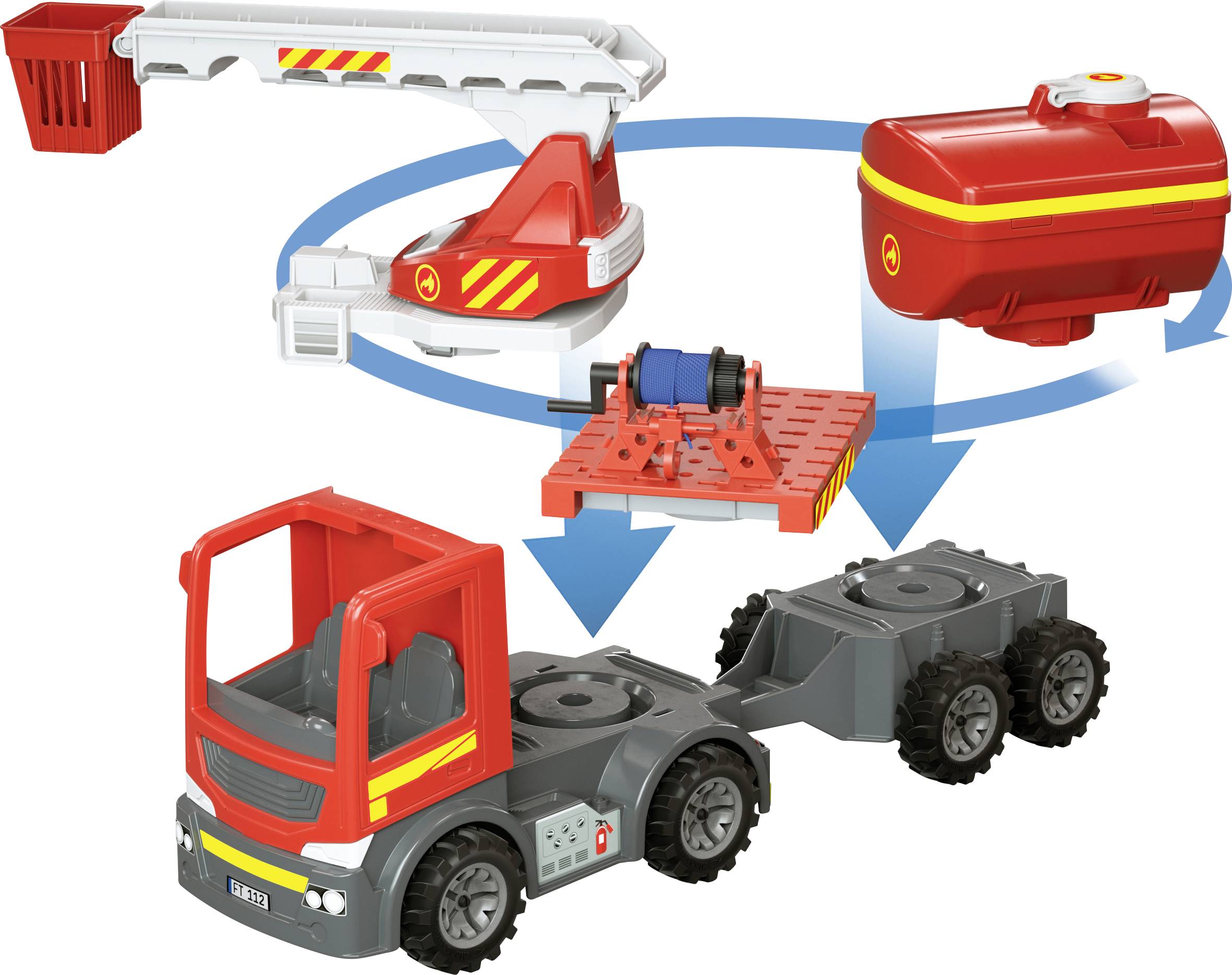 fischertechnik 554193 Easy Starter Fire Trucks Spielwaren Experimentierkasten ab 3 Jahre