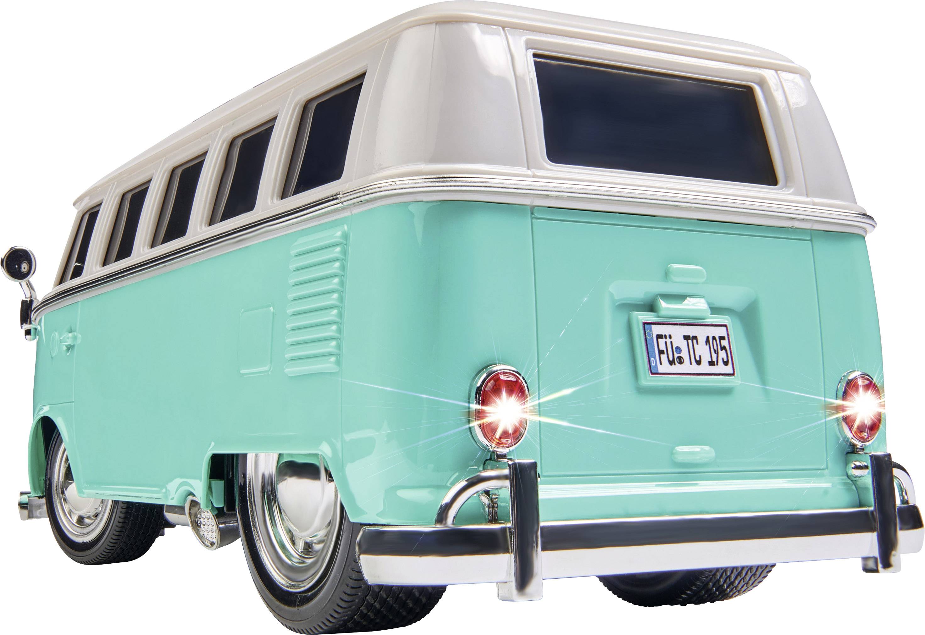 Carson Modellsport T1 Samba Bus Türkis Brushed 1:14 RC Modellauto Straßenmodell RtR 2,4GHz
