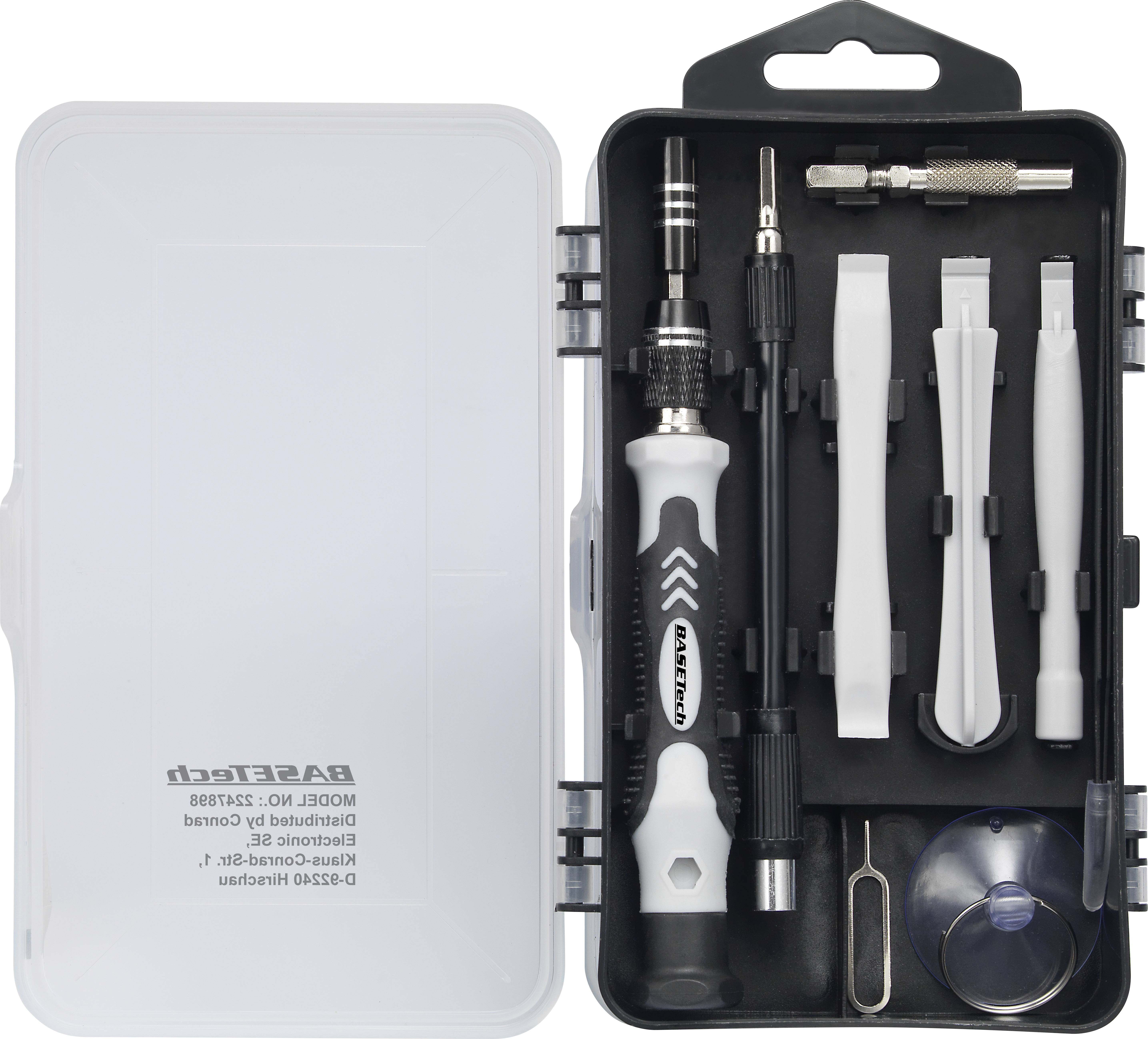 Basetech BT-2247898 Bit-Set 116teilig inkl. Bithalter-Schraubendreher