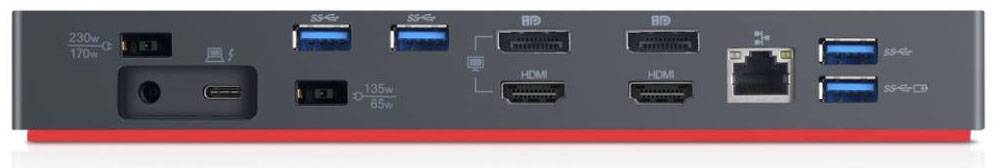Lenovo Port Replikator Lenovo ThinkPad Thunderbolt 3 Workstatio Passend für Marke Dockingstations: Universal