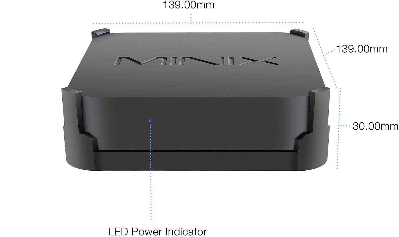 Minix NEO J50C-8SE V2 Mini PC Intel Celeron J4125 (4 x 2GHz / max. 2.7GHz) 8GB RAM 240GB SSD Windows® 11 Pro