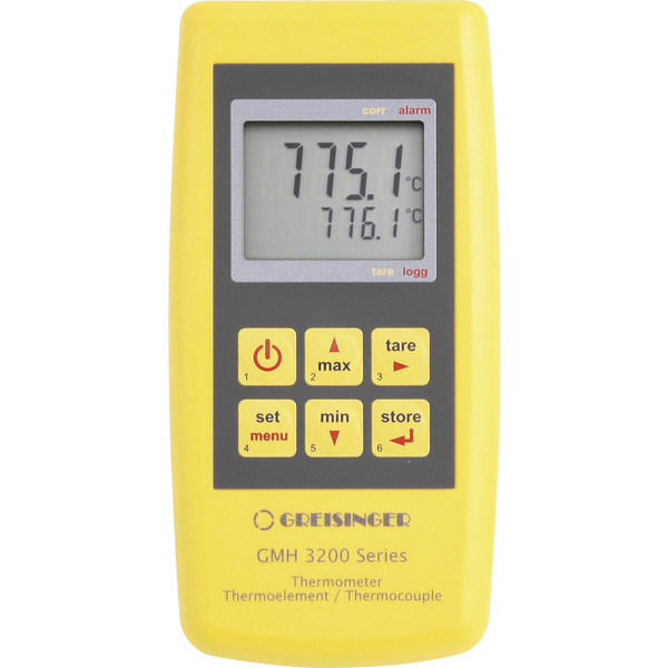 Greisinger GMH3221 Temperatur-Messgerät -200 - +1372 °C Kontaktmessung