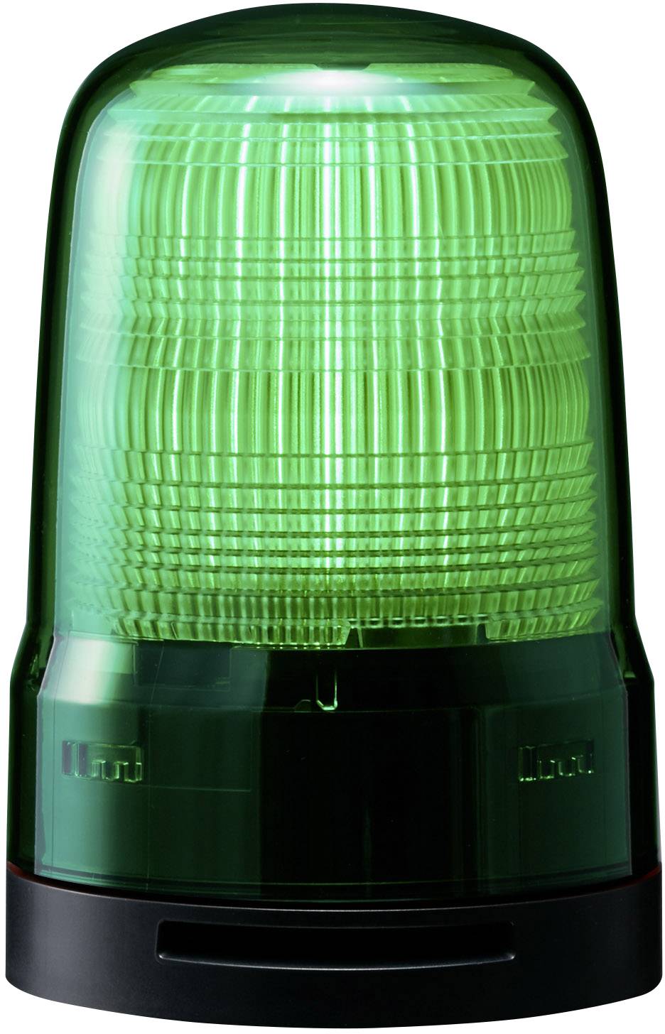 Grünes Warnlicht leuchtet; signalisiert sicher oder go.