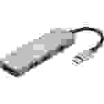 TrekStor® USB-C™ Mini-Dockingstation I.Gear PortPlus Basic Silber Universal inkl. Ladefunktion