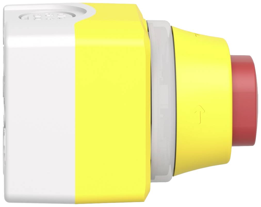 Schneider Electric XALK84W3BG Not-Aus/Not-Halt-Taster im Gehäuse, beleuchtbar 24V 6A 1 Schließer, 2 Öffner IP66, IP67, IP69