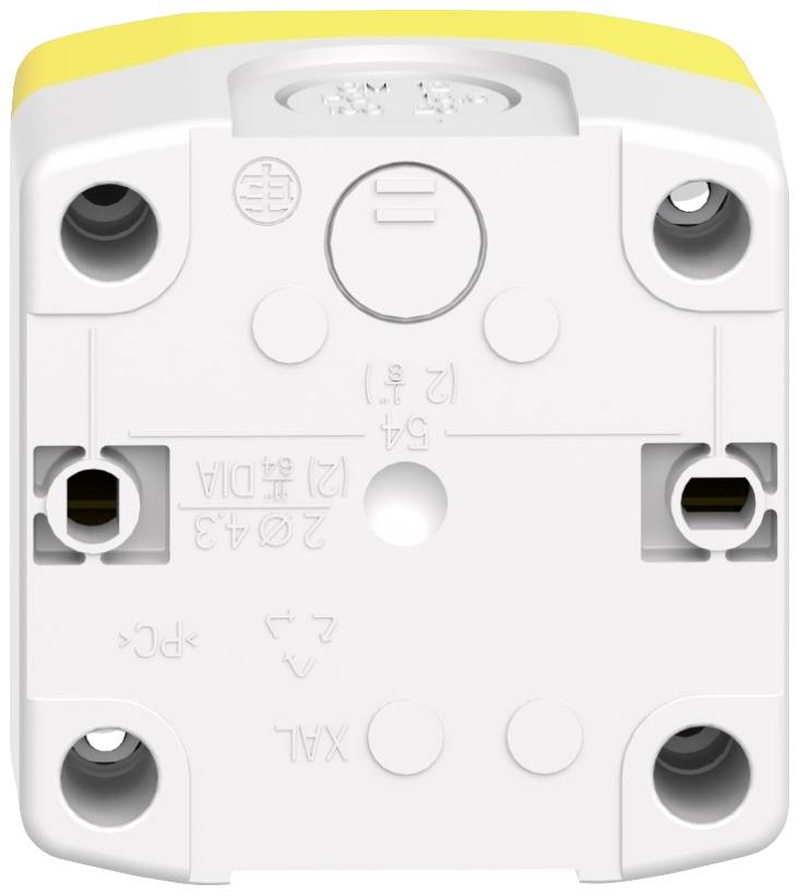 Schneider Electric XALK84W3BG Not-Aus/Not-Halt-Taster im Gehäuse, beleuchtbar 24V 6A 1 Schließer, 2 Öffner IP66, IP67, IP69