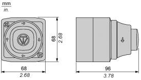 Schneider Electric XALK178W3B140G Not-Aus-Taster im Gehäuse 1 Schließer, 2 Öffner IP66, IP67, IP69, IP69K 1St.