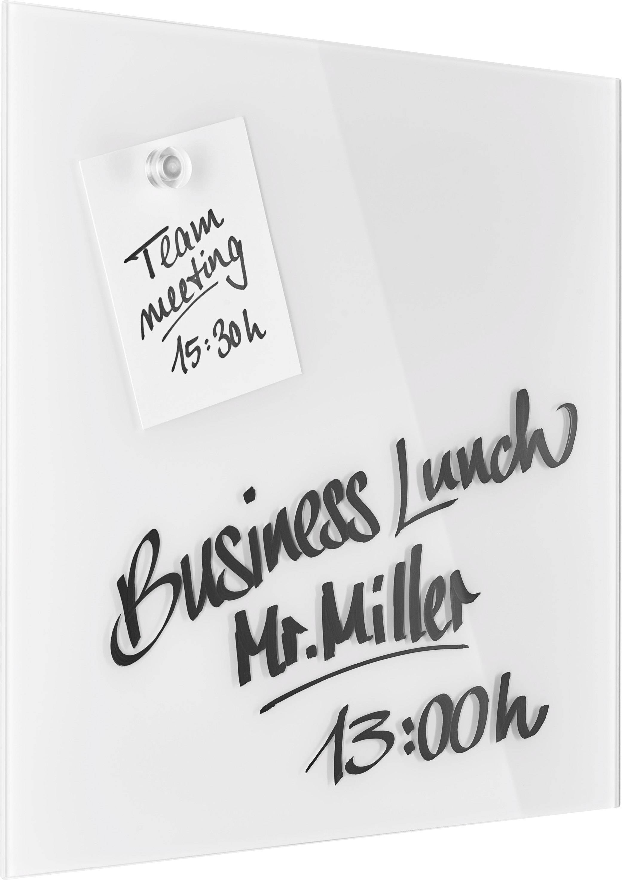 Magnetoplan Glas-Magnetboard (B x H) 400mm x 400mm Weiß 13401000