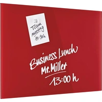 Magnetoplan Glas-Magnetboard (B x H) 400mm x 600mm Rot 13402006 Magnetoplan Glas-Magnetboard (B x H) 400mm x 600mm Rot 13402006