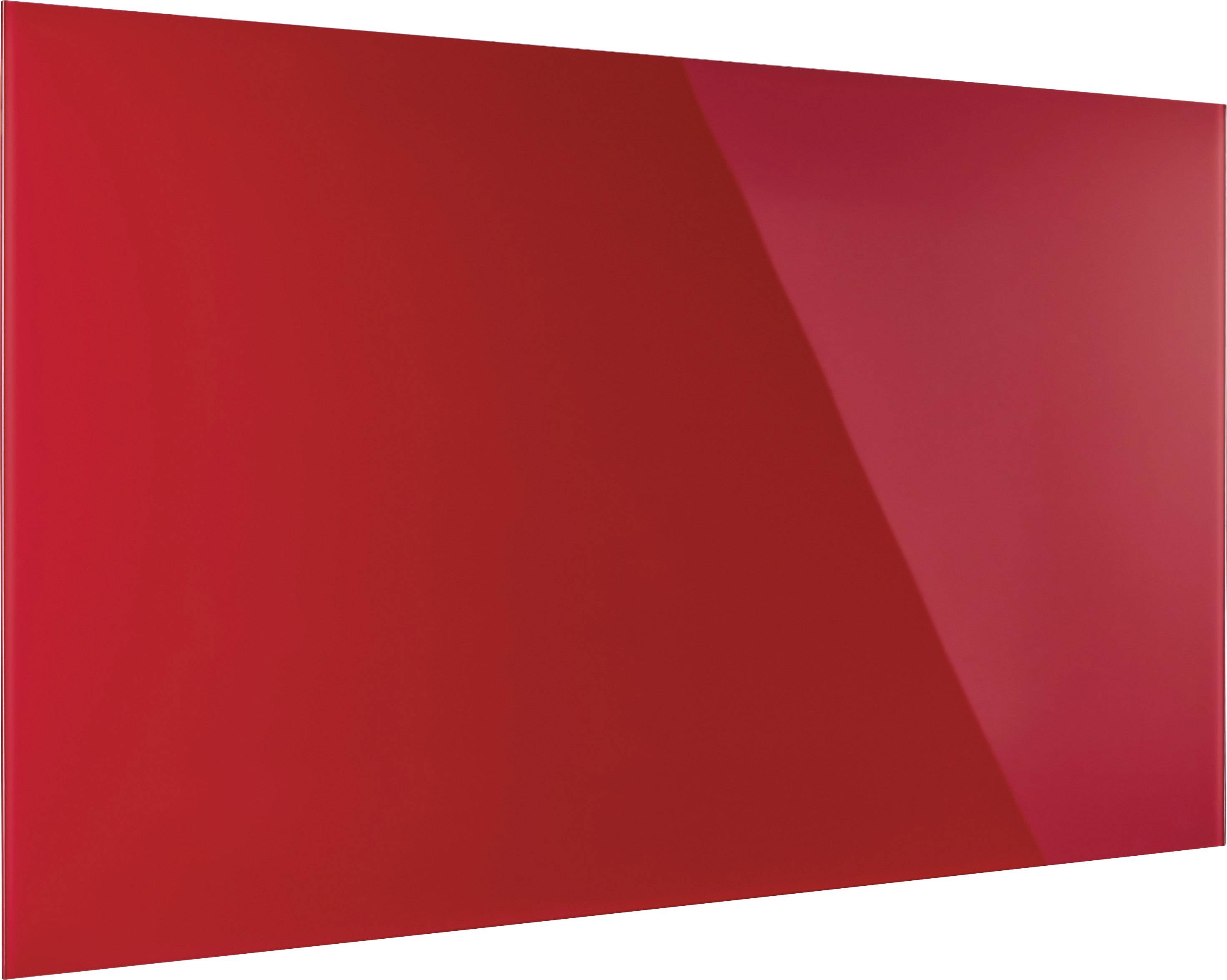 Ein glänzendes rotes Rechteck, das wie eine Hochglanzoberfläche wirkt.