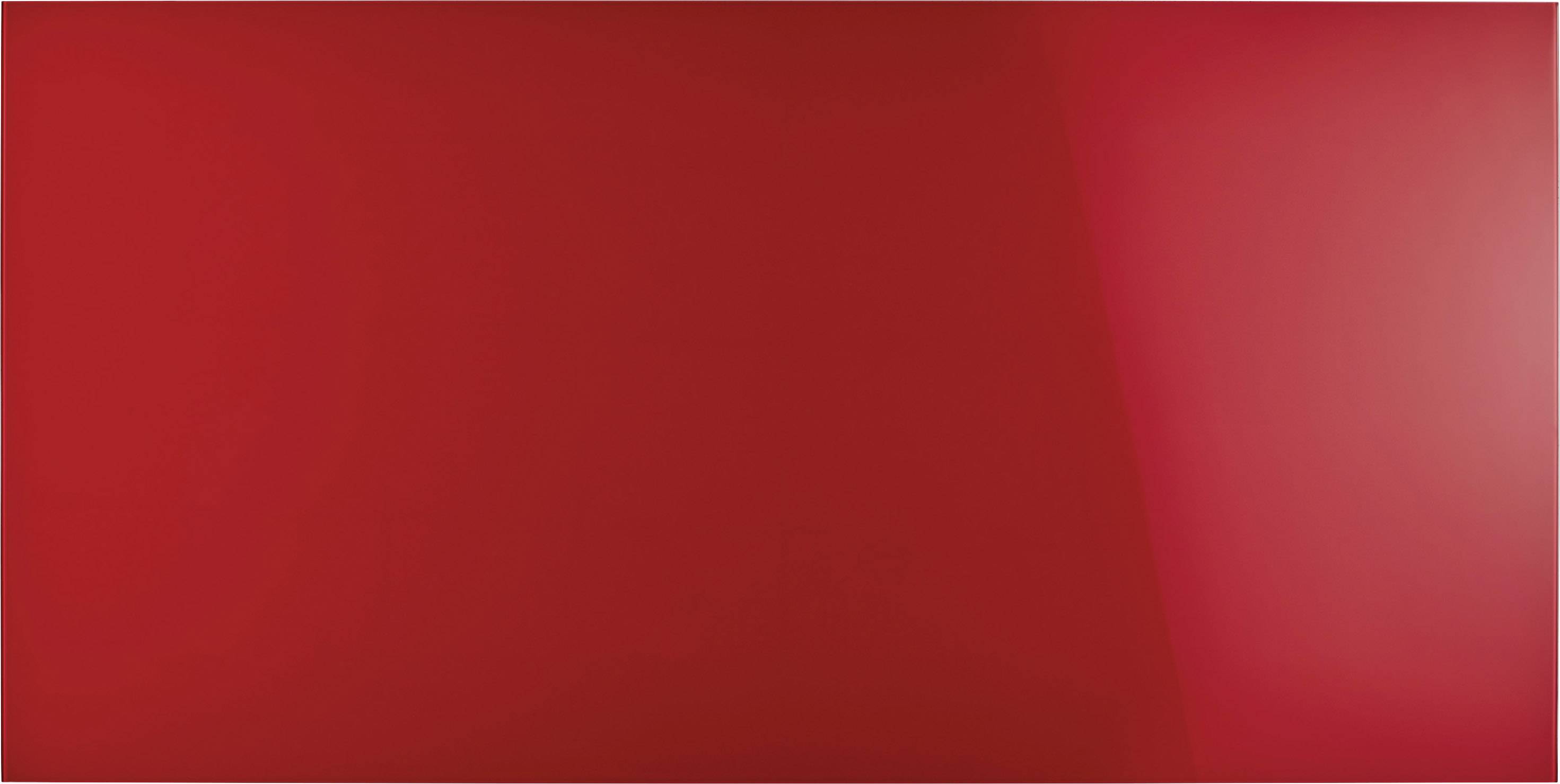 Rotes Rechteck ohne Muster oder Textur.