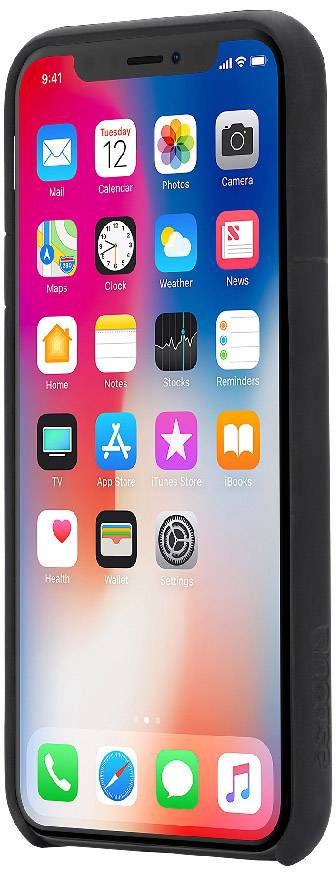 Incase Facet Case Apple iPhone X Schwarz Stoßfest, Staubdicht INPH190378-BLK