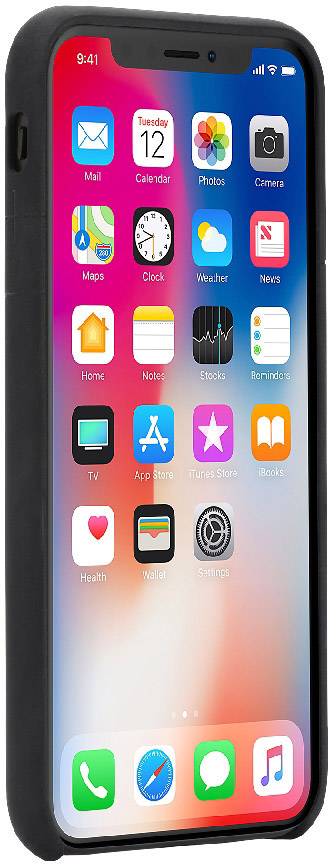 Incase Facet Case Apple iPhone X Schwarz Stoßfest, Staubdicht INPH190378-BLK