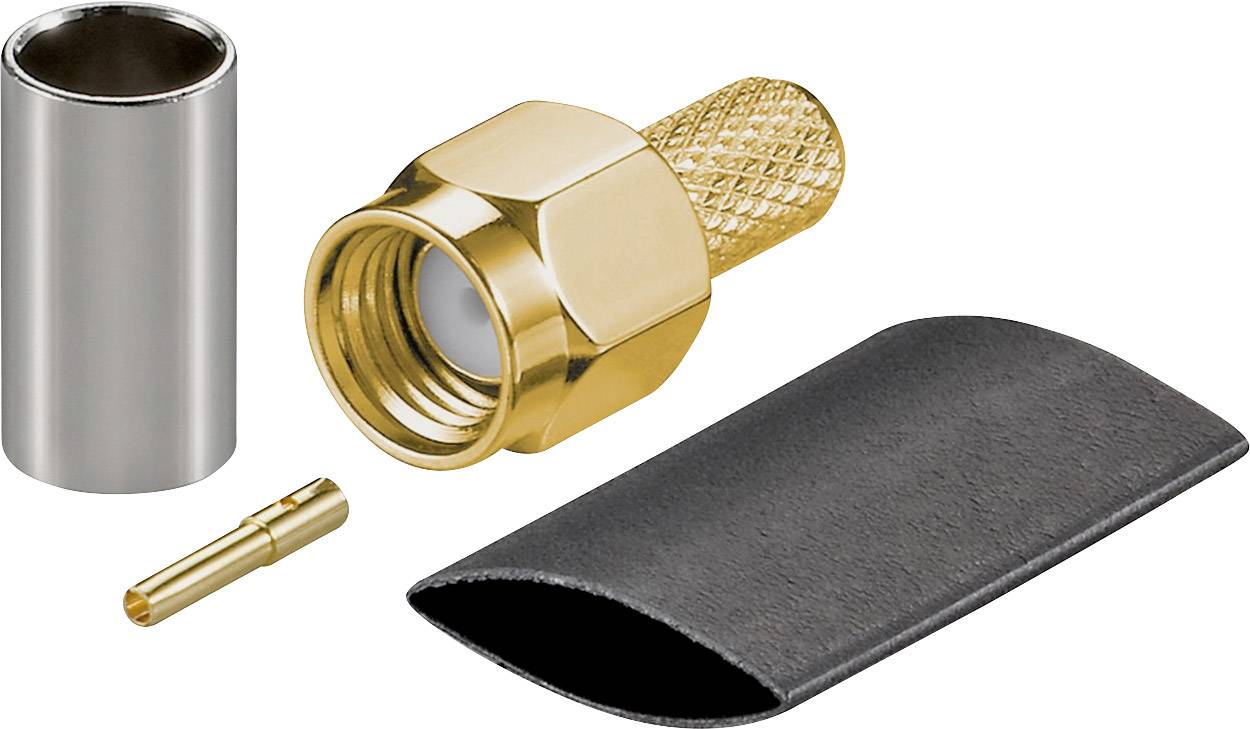 Goobay 51697 51697 SMA-Reverse-Steckverbinder Stecker, gerade 50 Ω 1 St. Bulk