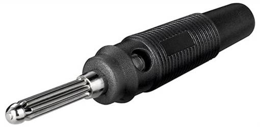 Goobay 11399 Büschelstecker Stift-Ø: 4 mm Schwarz 1 St. Bulk