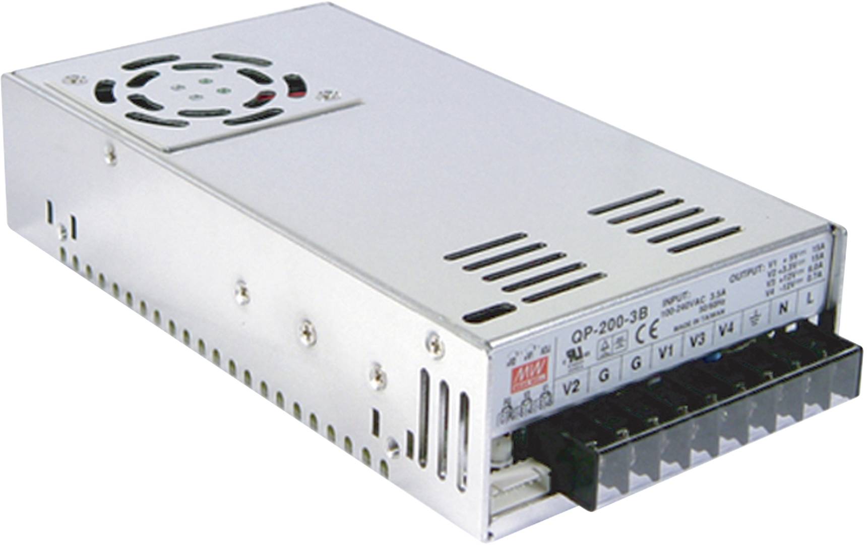 Mean Well QP-200-3C AC/DC-Einbaunetzteil 15 A 210 W 5 V/DC Ausgangsspannung regelbar