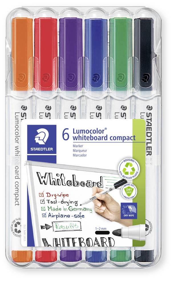 Staedtler Lumocolor 341 WP6 Whiteboardmarker Sortiert (Farbauswahl nicht möglich) 1 St.