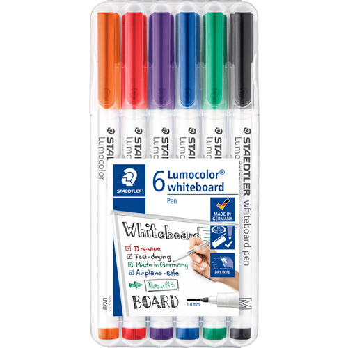 Staedtler Lumocolor 301 WP6 Whiteboardmarker Sortiert (Farbauswahl nicht möglich) 1 St.
