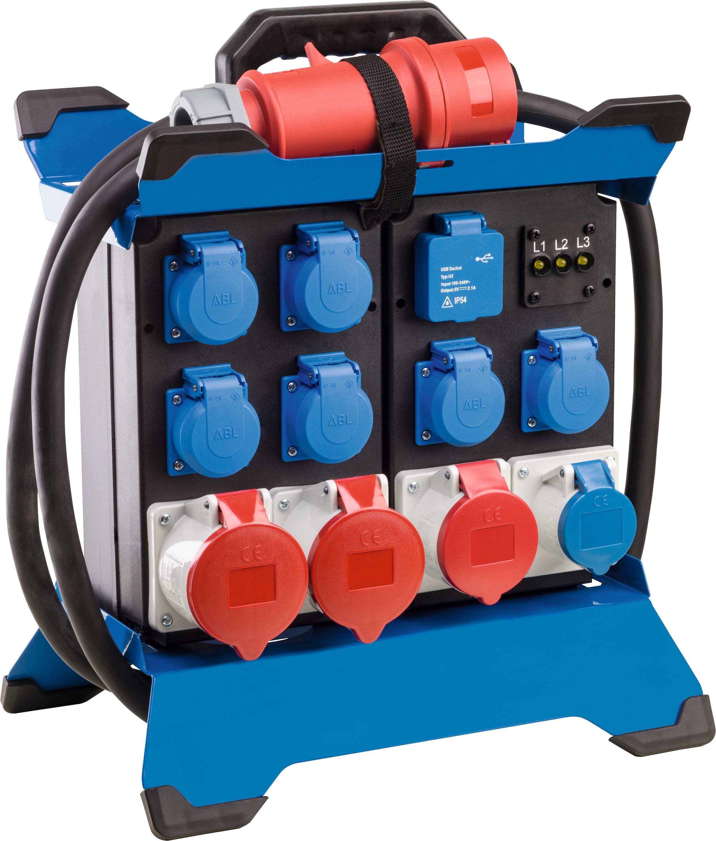 AS Schwabe CEE Stromverteiler Stecky DUO 4 60934 400 V 32 A