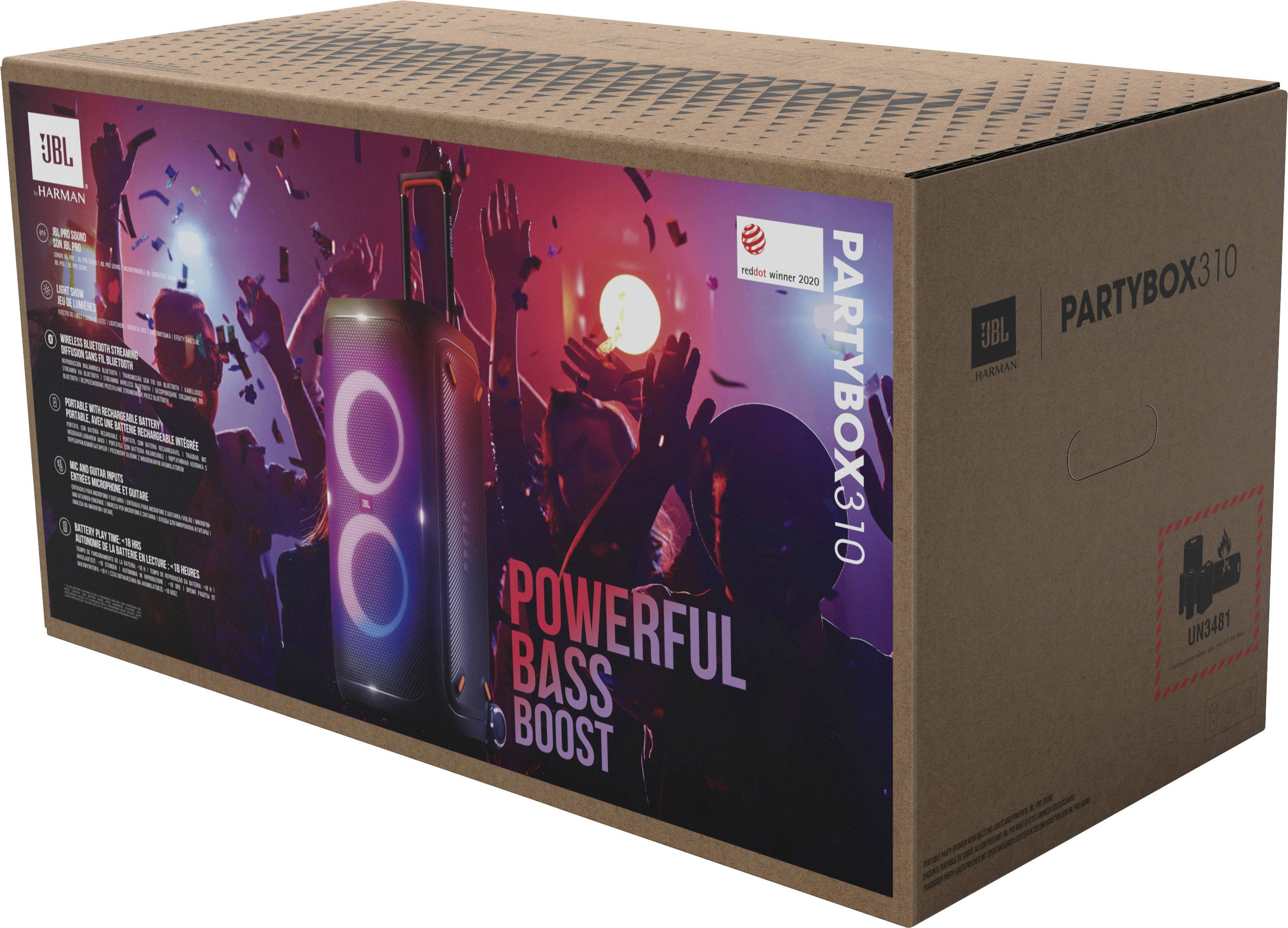 JBL Partybox 310 Bluetooth® Lautsprecher Schwarz