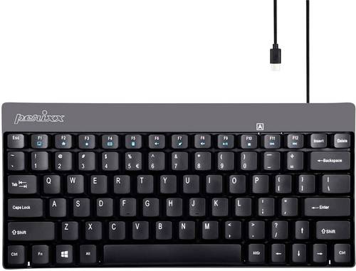 Perixx USB Tastatur Deutsch, QWERTZ Schwarz USB-Anschluss