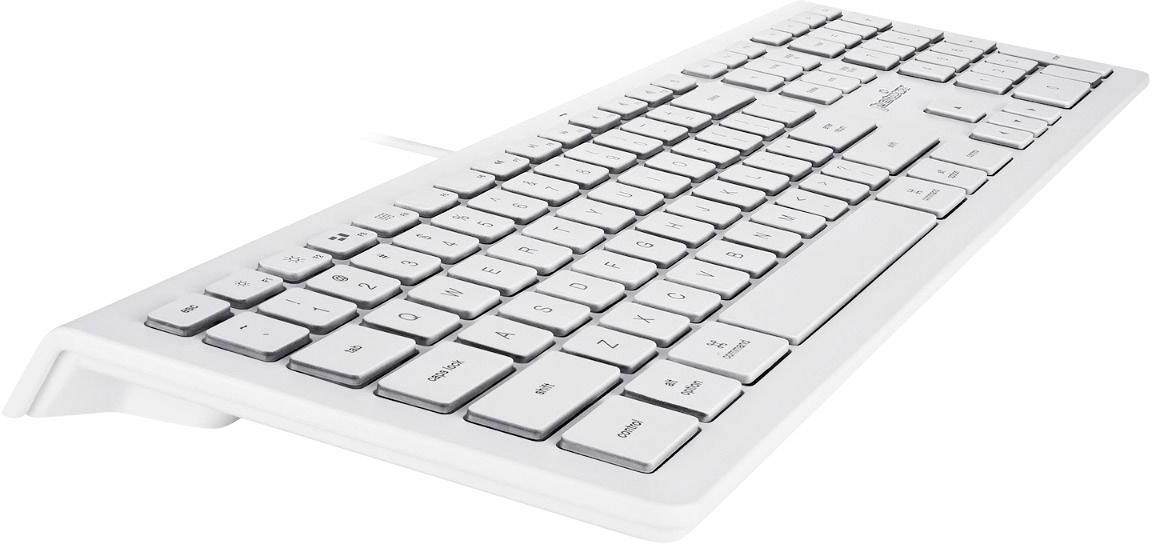 Perixx PERIBOARD-323 M W DE Funk Tastatur Englisch, QWERTY Weiß