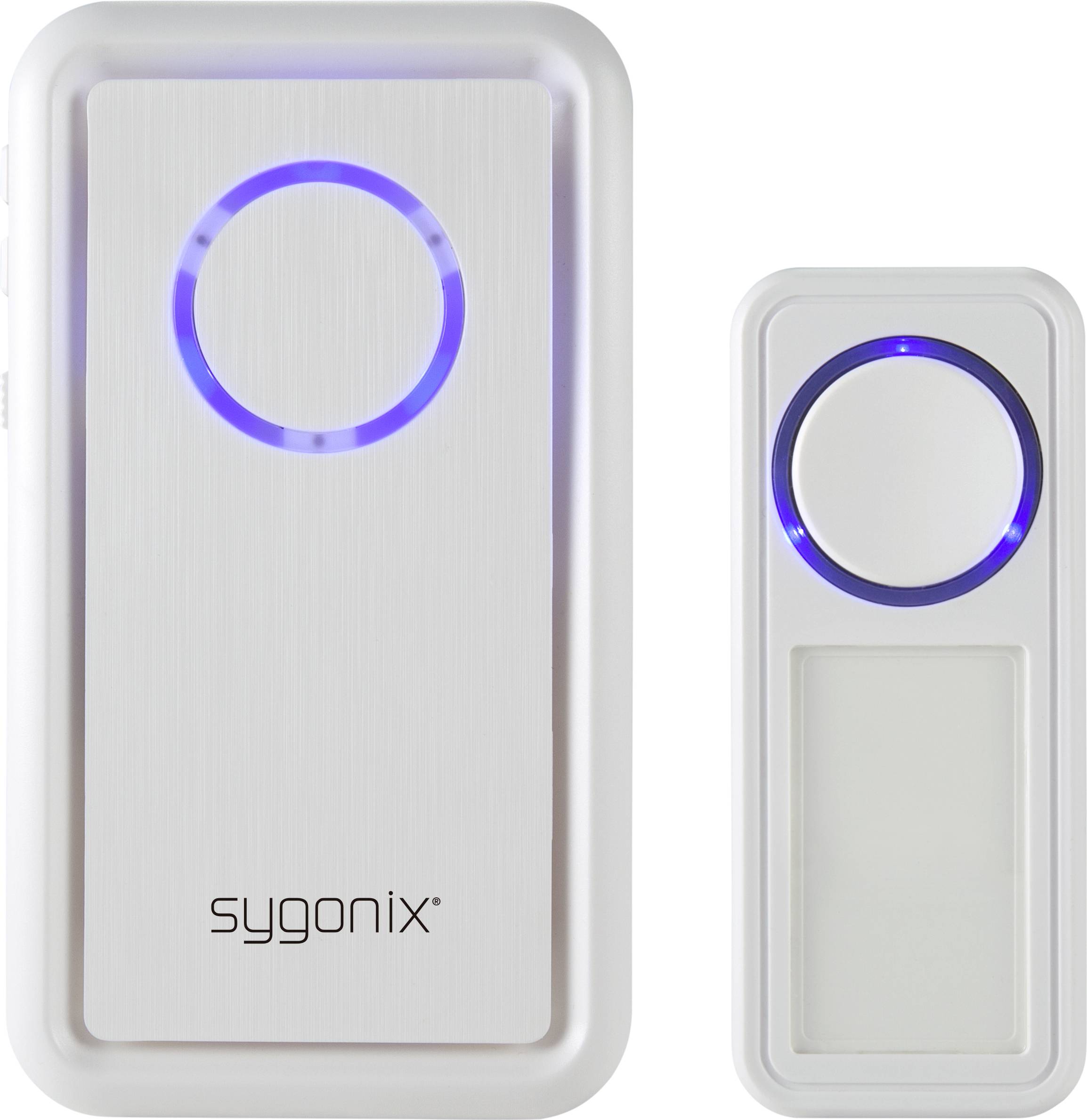 Sygonix SY-4499404 Funkklingel Komplett-Set mit Namensschild, mit Blinklicht