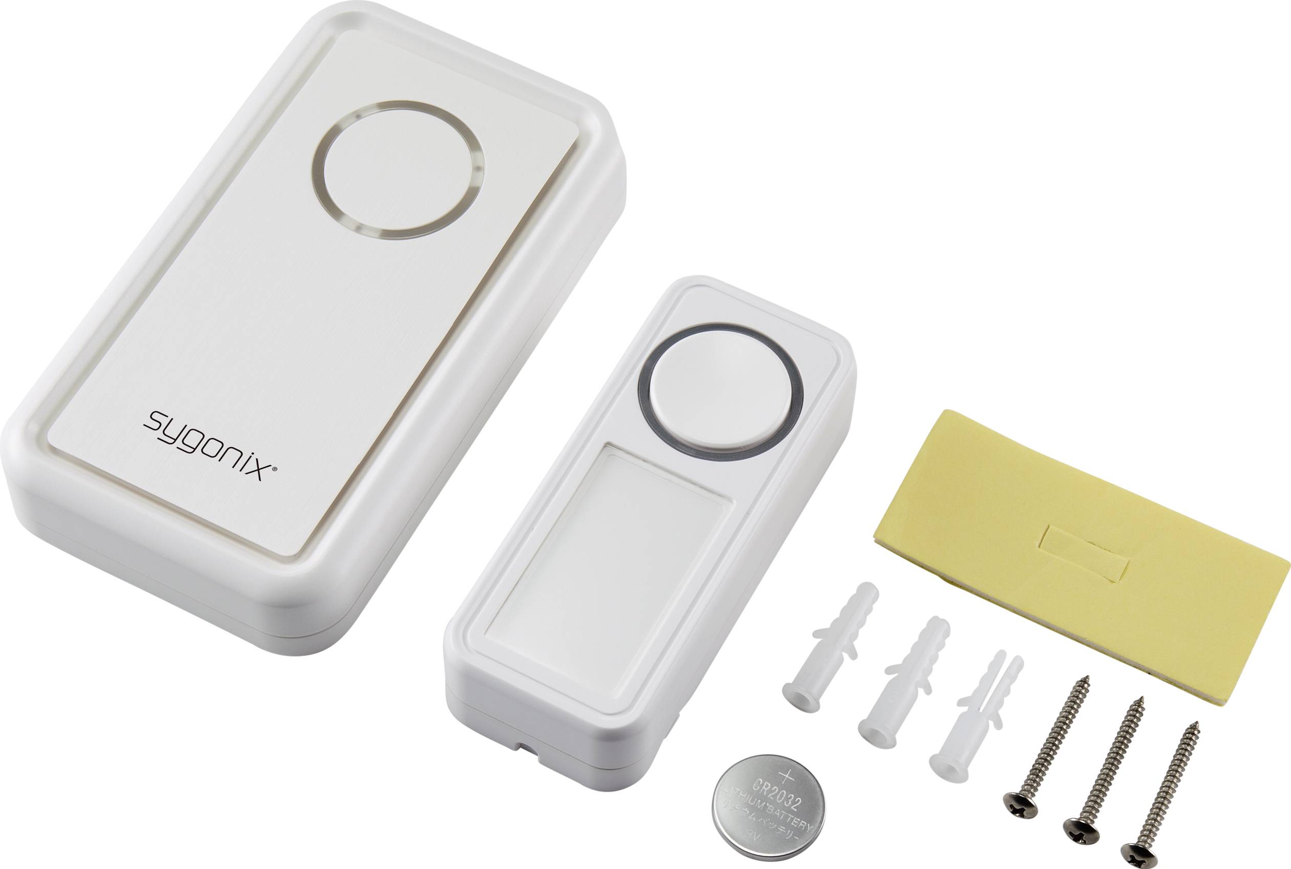 Sygonix SY-4499404 Funkklingel Komplett-Set mit Namensschild, mit Blinklicht