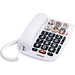 Audioline Tmax 10 Schnurgebundenes Seniorentelefon Freisprechen Weiß