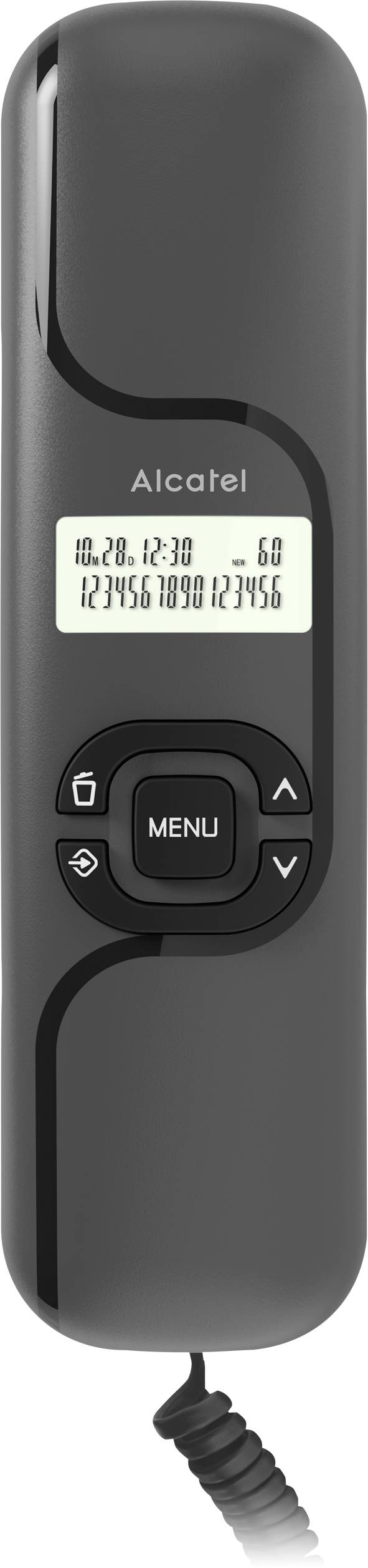 Alcatel T16 Schnurgebundenes Telefon, analog LC-Display Schwarz